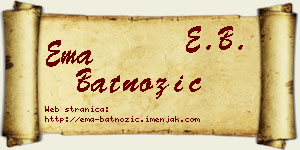 Ema Batnožić vizit kartica